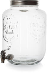 Perfect Home 8000 ml-es üvegpalack csappal, fém kupakkal