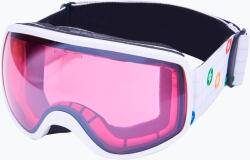 Blizzard Детска скиорска маска Blizzard 963 DAO white shiny/rosa/silver mirror