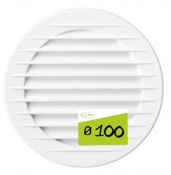 airRoxy Szellőzőrács Kerek Fehér Szellőzőrács hálóval fi 100 (02-146)