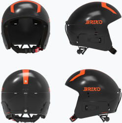 Briko Cască de schi pentru copii Briko Vulcano FIS 6.8 JR shiny black/orange