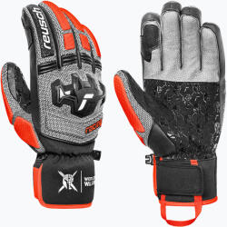 Reusch Mănuși de schi pentru bărbați Reusch Worldcup Warrior SC black/silver/fluo red