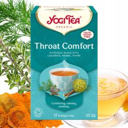 YOGI TEA Gyógynövény tea Yogi Tea Throat Comfort Torok 17 Táska Kakukkfű (4012824402515)