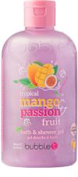 BUBBLE T COSMETICS Gel de dus si baie cu aroma de mango si fructul pasiunii, 500ml, Bubble T