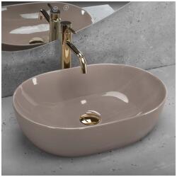 Rea Lavoar pe blat Rea Lisa oval 49 cm bej lucios (5906366006401)