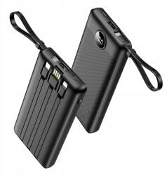 VEGER Powerbank Veger C10 10000 mAh Fekete Usb-c, Lightning, Usb-a kábelek (C10)