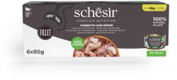 Schesir 24x85g Schesir Complete Nutrition Filet tonhal & tintahal aszpikban nedves macskatáp
