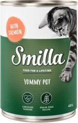 Smilla 20x400g Smilla Yummy Pot nedves macskatáp- Lazac