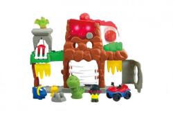Teddies Set lumea aventurilor dinozaurilor cu accesorii din plastic pe baterii cu sunet, lumină (TD00560132) Figurina