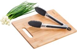 Lamart Bamboo LT2060 vágódeszka szilikonos fogócsipesszel (LT2060) (LT2060)