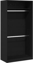 vidaXL Fekete tölgy ruhásszekrény - 100x50x200 cm (3345115) (3345115)