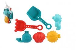 Teddies Műanyag homokozó készlet lapát, gereblye, formák 4db (TD00800408)
