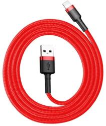 Baseus Lightning USB Baseus Cafule 2.4A cablu 1m (czerwony)