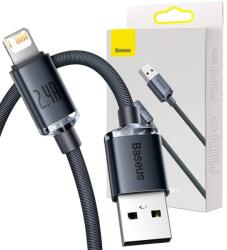 Baseus Cablu USB cu fulger de bază Crystal Shine, 2.4A, 2m (czarny)