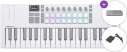 Novation Launchkey Mini 37 MK4 SET Claviatură MIDI White (<![CDATA[LAUNCHKEY-MINI37-MK4-WH-SET]]>) Controler MIDI