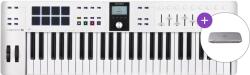 Arturia KeyLab Essential 49 mk3 SET Claviatură MIDI White (<![CDATA[KEYLAB-ESSENTIAL-49WH-MK3-SET]]>) Controler MIDI