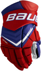 Bauer Mănuși de hochei Vapor FLYLITE Royal/Red/White Junior 10 inci