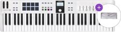Arturia KeyLab Essential 61 mk3 SET 2 Claviatură MIDI White (<![CDATA[KEYLAB-ESSENTIAL-61WH-MK3-SET2]]>) Controler MIDI