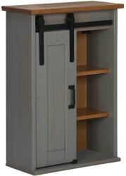 vidaXL HALDEN szürke fenyőfa akasztószekrény tolóajtóval 49x22, 5x70 cm (4018439) (4018439)