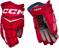 CCM Mănuși de hochei JetSpeed FT880 Red/White Junior 10 inci