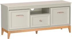 TEMPO KONDELA TV állvány, kasmír krémszín/tölgy, VENDY W-8