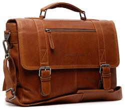 Chesterfield IMPERIA konyakszínű, két csatos aktatáska 15" C40-1093-31