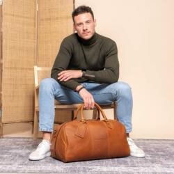 Chesterfield WILIAM konyak színű bör utazótáska C20-0004-31 - taskaweb