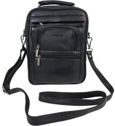 RIALTO férfi közepes fekete bőr térképtáska RT122667Q-03
