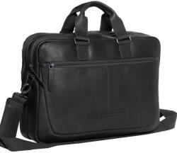 Chesterfield SETH fekete színű két fogós, két részes laptoptartós aktatáska C40-1010-00