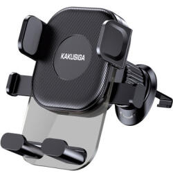 KAKUSIGA Ksc-1149 Qutu Szellőzőrácsra Rögzíthető Gravity Autós Tartó Fekete