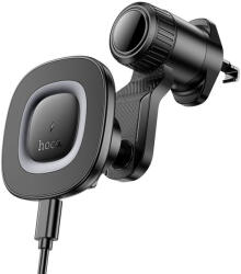 hoco. 15W-os indukciós autós telefontartó HW30 rácshoz, fekete