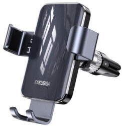 KAKUSIGA Ksc-1496 Yafang Szellőzőrácsra Rögzíthető Gravity Autós Tartó Fekete