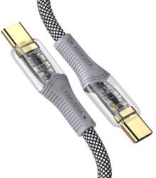 Kakusiga Ksc-809 Yincai Usb Type-c / Type-c Kábel 60w 1 Méter Fekete