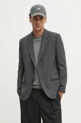 HUGO blézer gyapjú keverékből - szürke 50