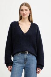 BOSS Orange pulóver gyapjúkeverékből sötétkék, 50549185 - sötétkék XL