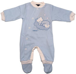  Trimex pamut hosszú ujjú elöl patentos rugdalózó (44) kék felhőn alvó maci