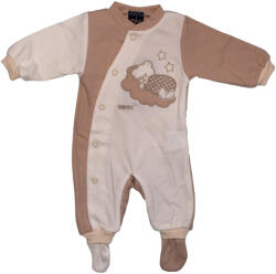  Trimex pamut, elöl patentos rugdalózó (44) mogyoró/natúr felhőn alvó maci