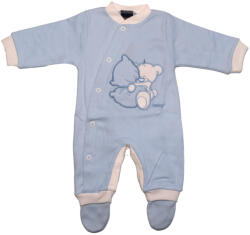  Trimex pamut hosszú ujjú elöl patentos rugdalózó (44) kék párnás maci