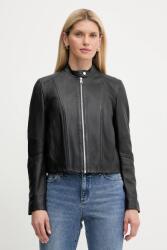 BOSS Orange bőrdzseki - fekete 38 - answear - 106 990 Ft