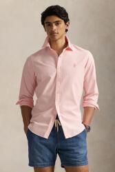 Ralph Lauren pamut ing Sport Shirt férfi, galléros, rózsaszín, regular, 710968913 - rózsaszín L