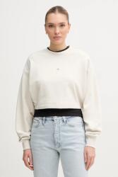 Calvin Klein pamut melegítőfelső bézs, női, sima, J20J225370 - bézs L