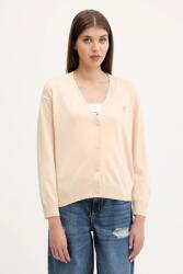 Guess Jeans kardigán gyapjú keverékből - bézs S - answear - 24 590 Ft