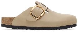 Birkenstock bőr papucs Boston Big Buckle bézs, 1030425 - bézs Női 36