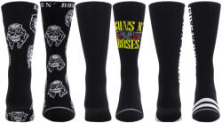 Perri´s Socks șosete (set de 3 perechi) GUNS N' ROSES - VOLUME CREW - BLACK - PERRI´S SOCKS - GRA370-001-O