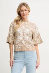 Pinko pamut póló - bézs XL - answear - 46 990 Ft