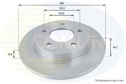 COMLINE Brzdový kotúč COMLINE ADC0448 (ADC0448)