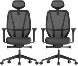 Mercury 2PACK Ergonomikus irodai szék AFRODITE fekete (2 db)