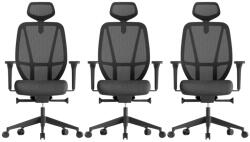 Mercury 3PACK Irodai szék AFRODITE fekete (3 db)