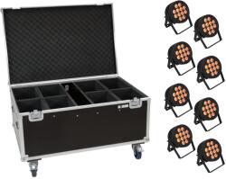 EUROLITE Set 8x LED IP PAR 12x9W SCL Spot + Case with wheels (20000885)