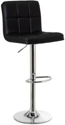 Casa Selección Scaune de bar negre cu înălțime ajustabilă 2 buc. din imitație de piele (înălțime șezut 93 cm) - Casa Selección