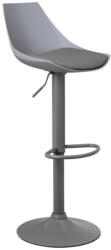 Casa Selección Scaune de bar gri cu înălțime ajustabilă 2 buc. din imitație de piele (înălțime șezut 56, 5 cm) - Casa Selección - bonami - 968,15 RON